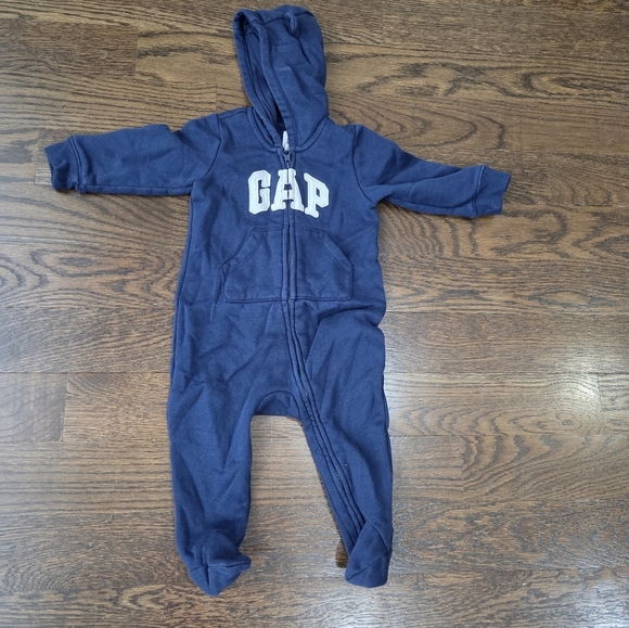 GAP Other - GAP Baby Navy Logo  Jumpsuit Sz.6-12